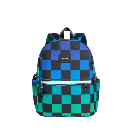 Kane Backpack-Blue Checkerboard