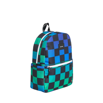 Kane Backpack-Blue Checkerboard