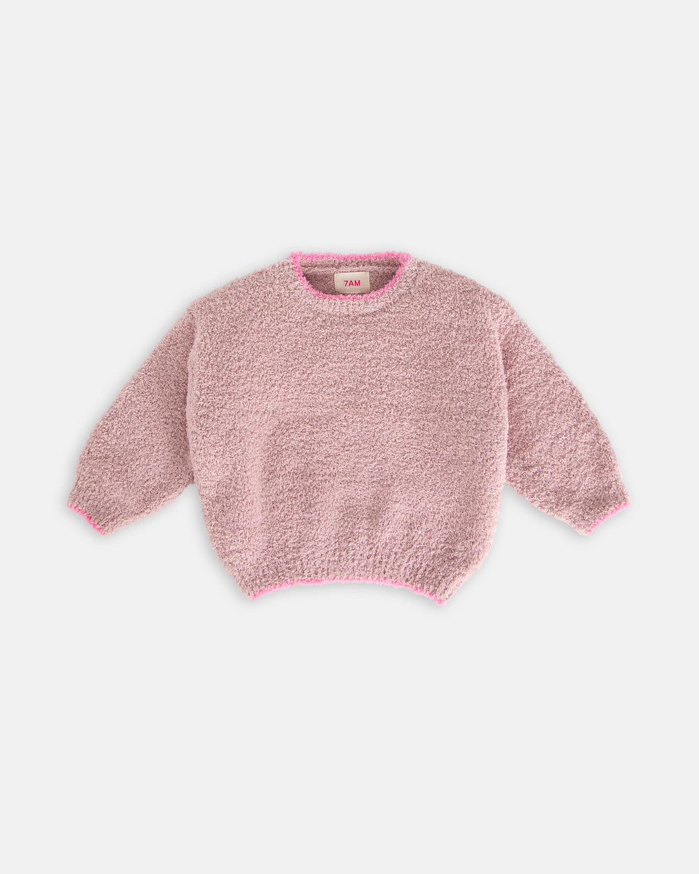 Fuzzy Boxy Sweater - Ash Rose