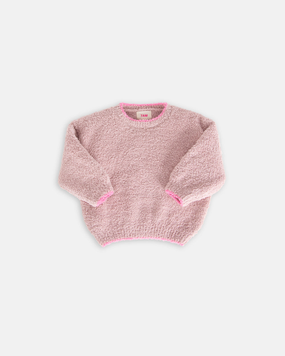 Fuzzy Boxy Sweater - Ash Rose