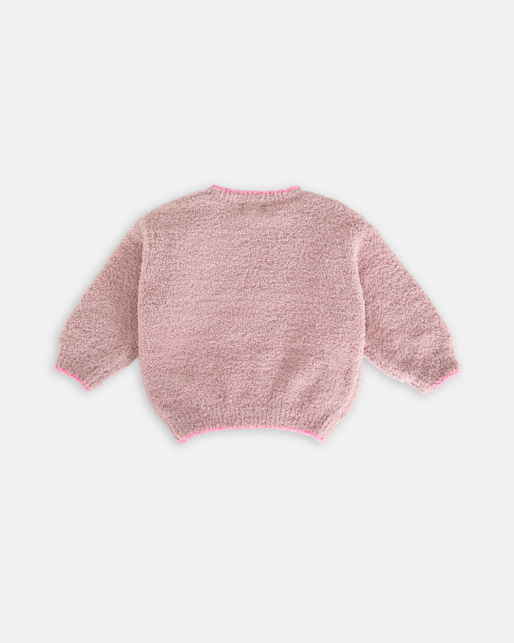 Fuzzy Boxy Sweater - Ash Rose