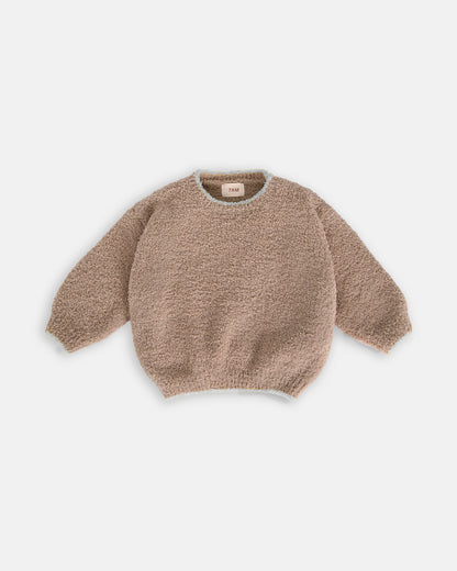 Fuzzy Boxy Sweater - Taupe