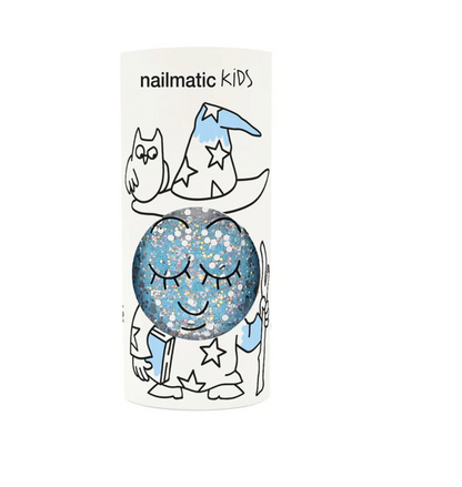 Nailmatic Nail Polish for Kids - Glitter Blue