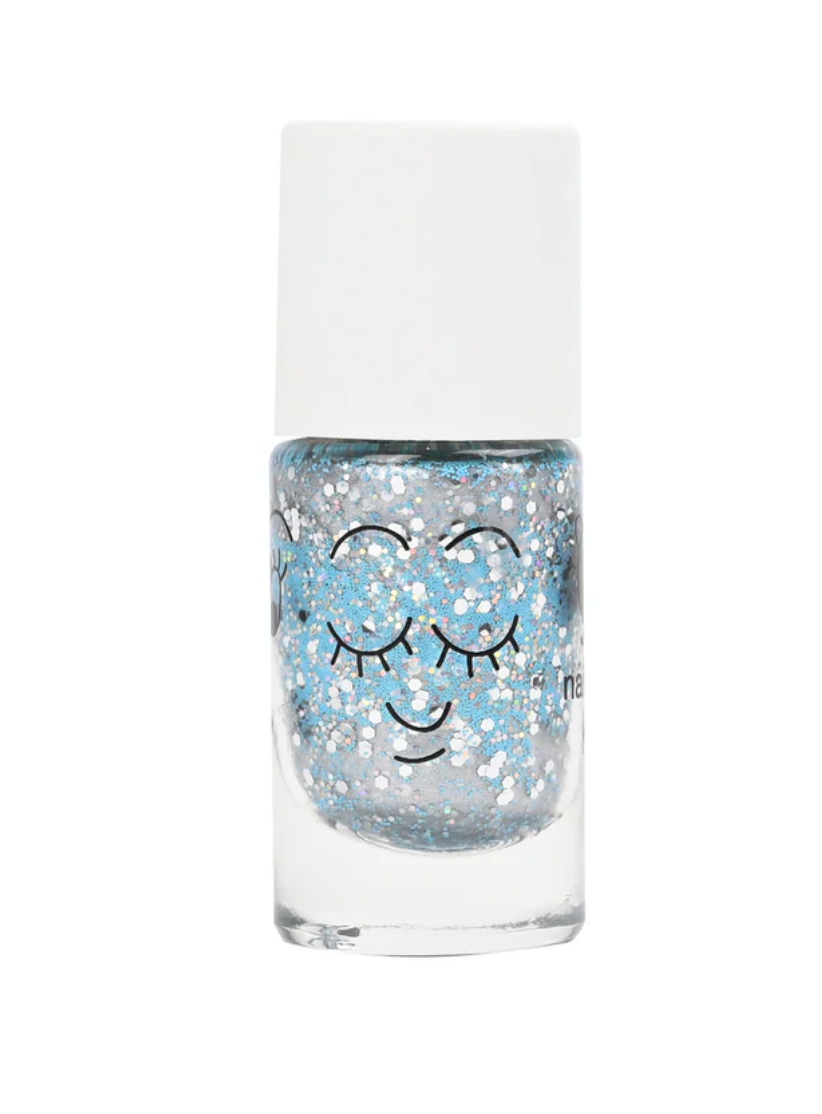 Nailmatic Nail Polish for Kids - Glitter Blue