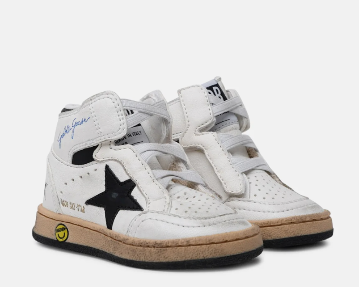 Toddler Sky Star Sneaker White/Black Star