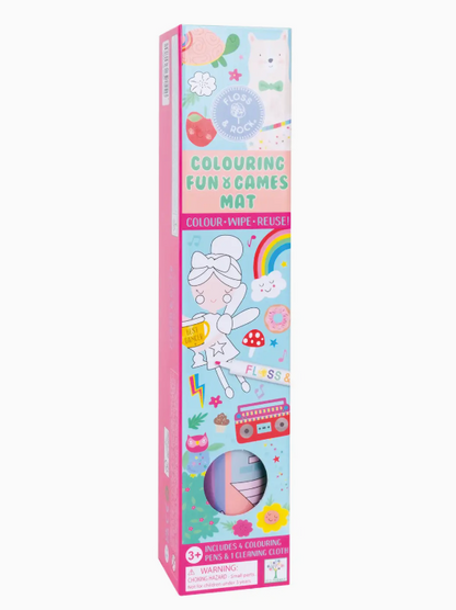 Rainbow Fairy Colouring Fun and Games Mat