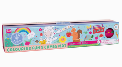 Rainbow Fairy Colouring Fun and Games Mat