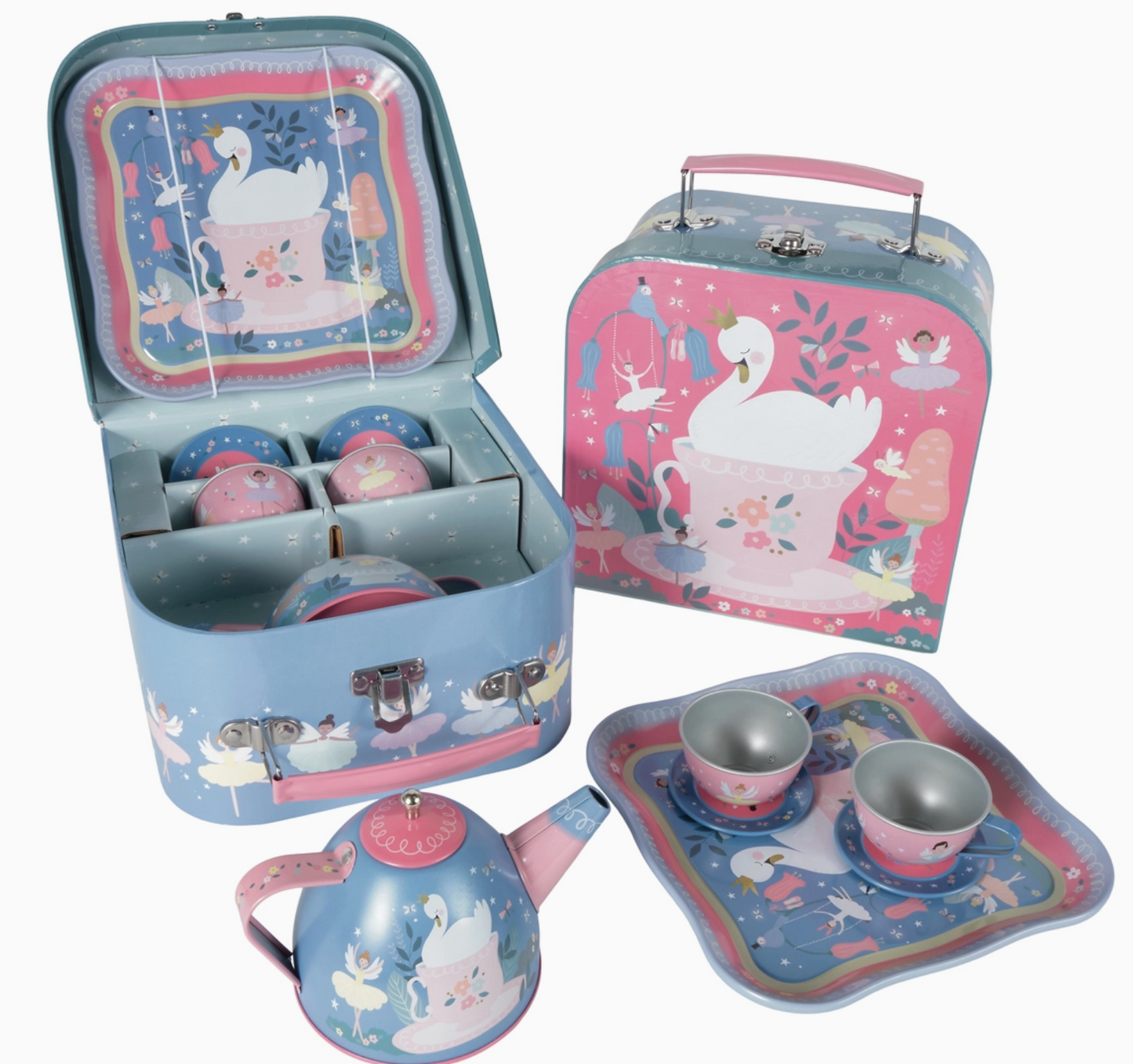 Enchanted Tin Tea Set - 7 Piece