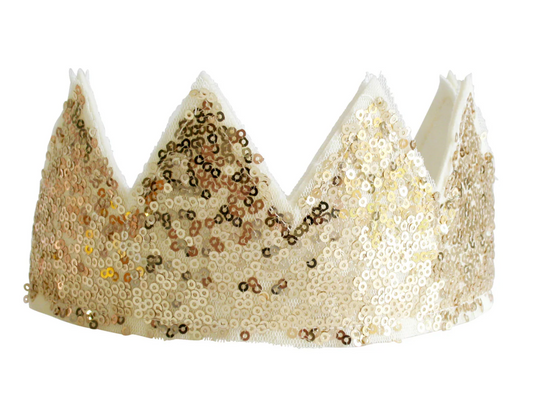 Sequin Crown - Gold