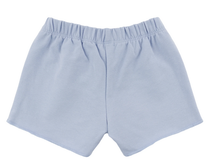 Charlie Roll-Edge Shorts - Fish Applique - Periwinkle