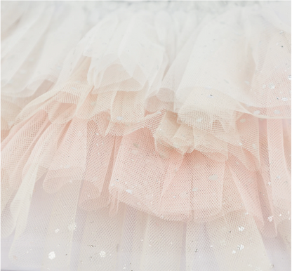 Silver Fleck Ombre Layered Tutu Skirt