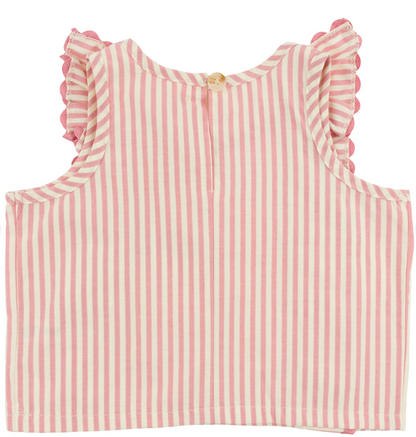 Cabana Lola Blouse Millie Ruffle- Faded Pink
