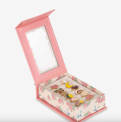 12 Piece Ring Set Flower Box