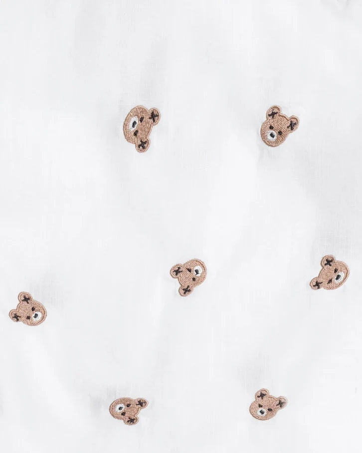Long Sleeve Huxbear Button Up Crisp White