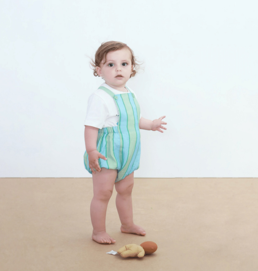 Retro Stripes Body Washed Emerald