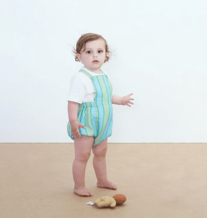 Retro Stripes Body Washed Emerald