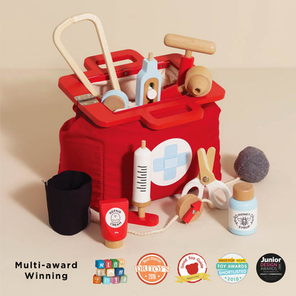 Vintage Doctor Role Play Wooden Kit