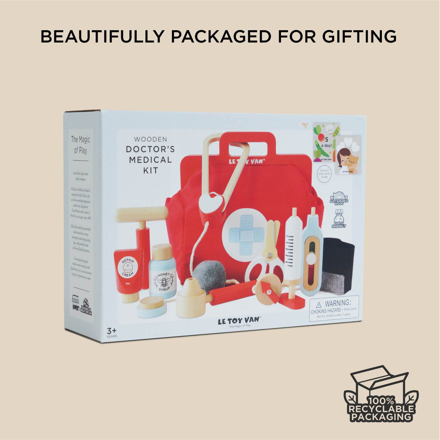 Vintage Doctor Role Play Wooden Kit