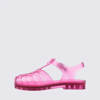 Mini Melissa Possession Jelly Sandal in Transparent Pink
