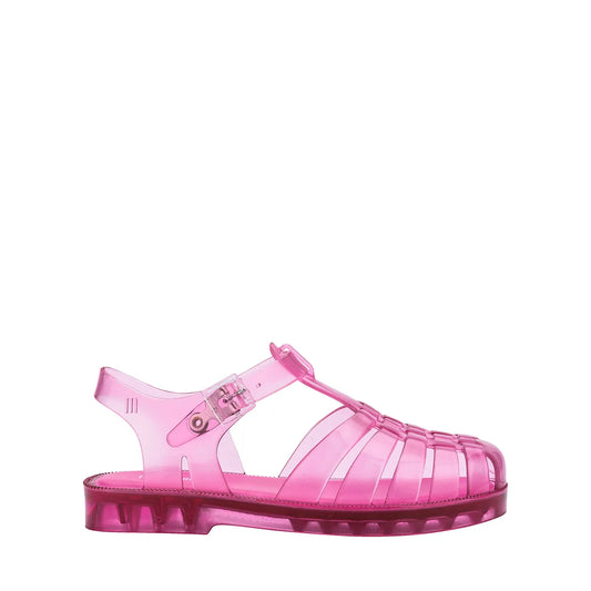 Mini Melissa Possession Jelly Sandal in Transparent Pink