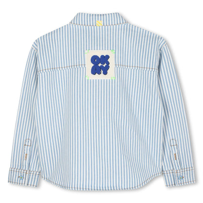 Okay Striped Button Down Shirt