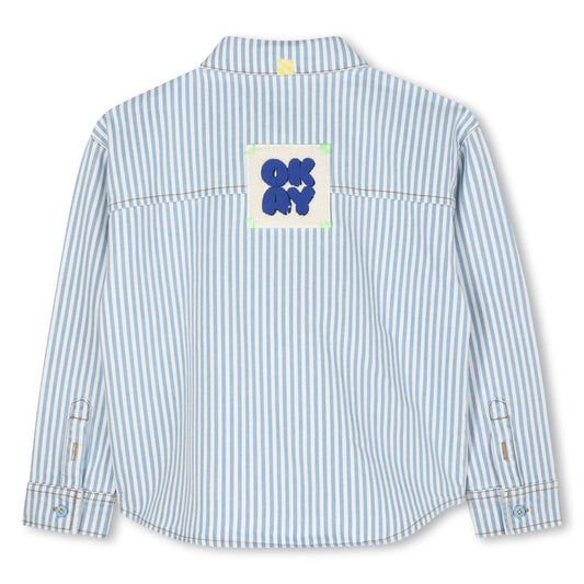 Okay Striped Button Down Shirt