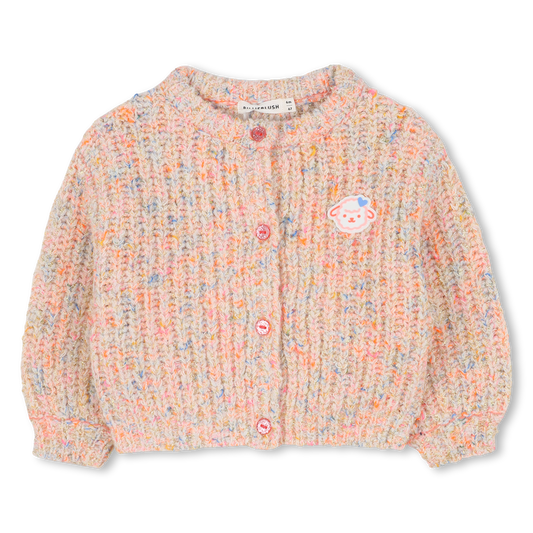 Peach Knit Cardigan