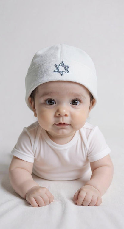 Star of David- Blue - Tat w/ Piping Trim