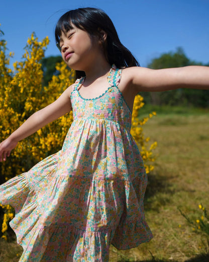 Laura Dress Emma Floral Mint Print