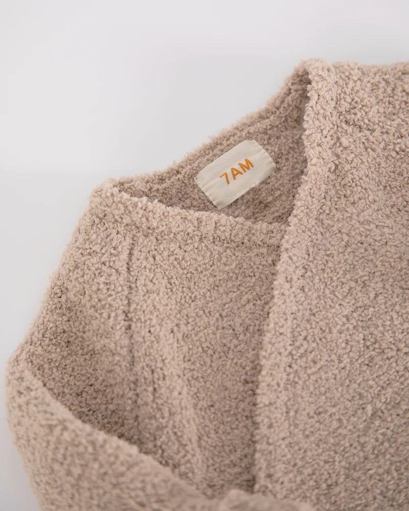 Fuzzy Wrap Top Pecan