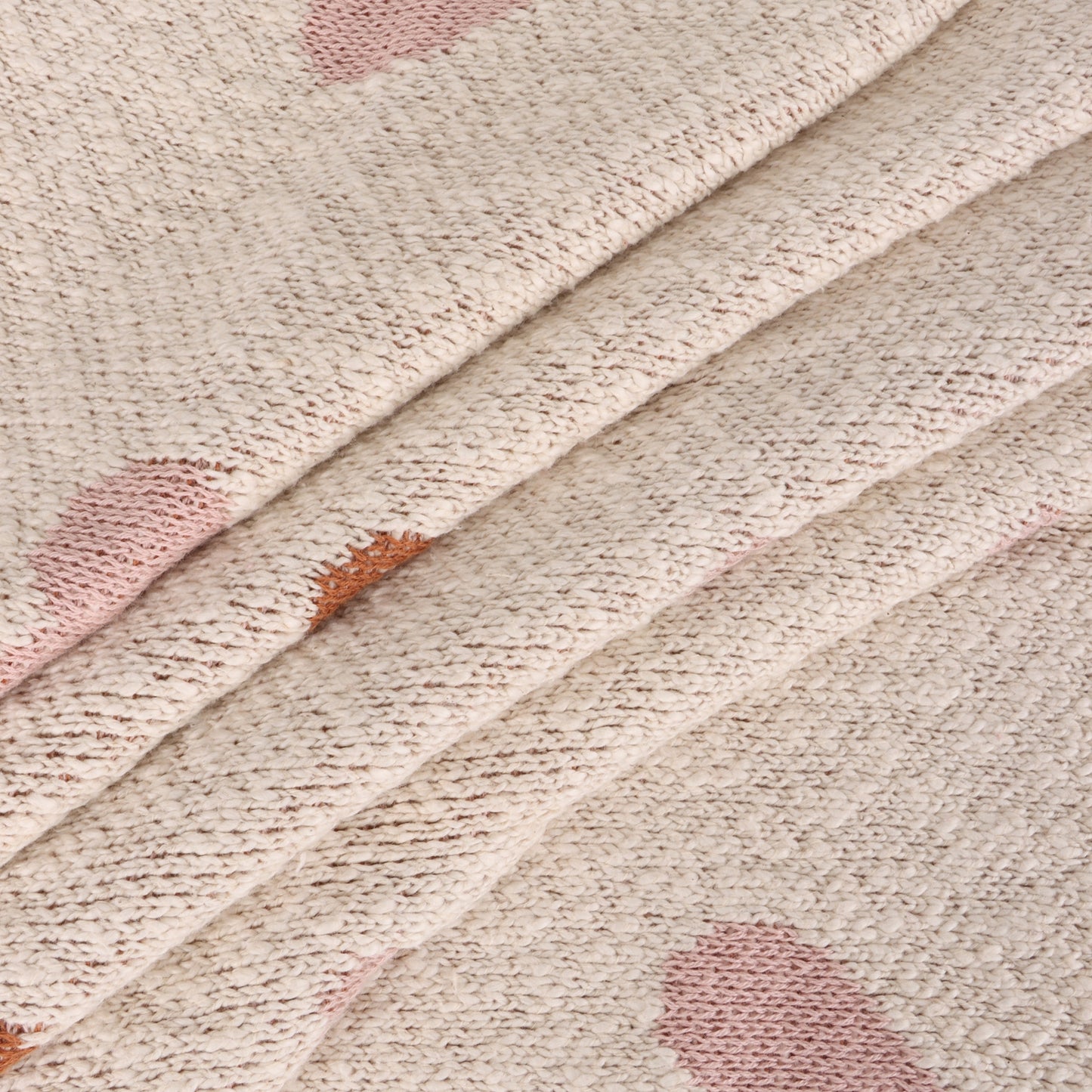 Loving Hearts - Organic Jacquard Sweater Knit Baby Blanket