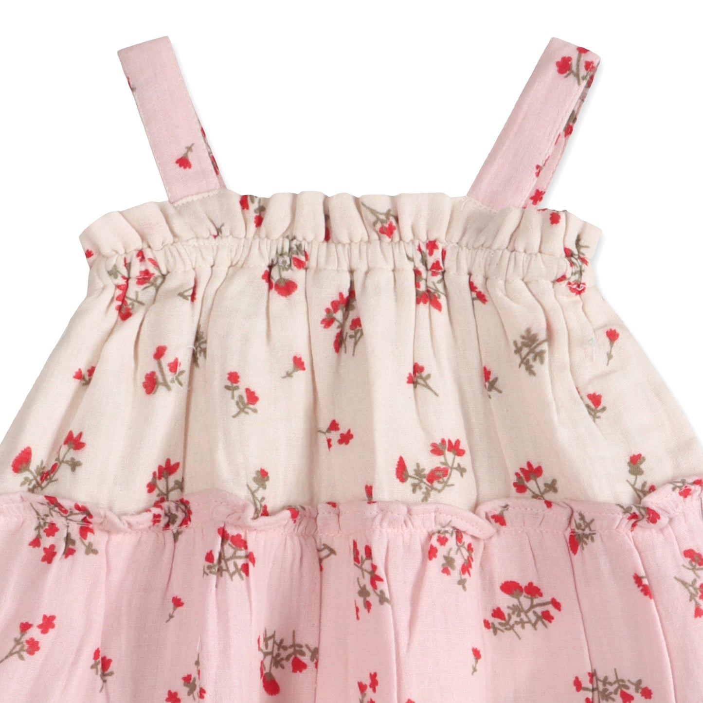 Bijou Tiered Floral Baby Dress And Bloomer