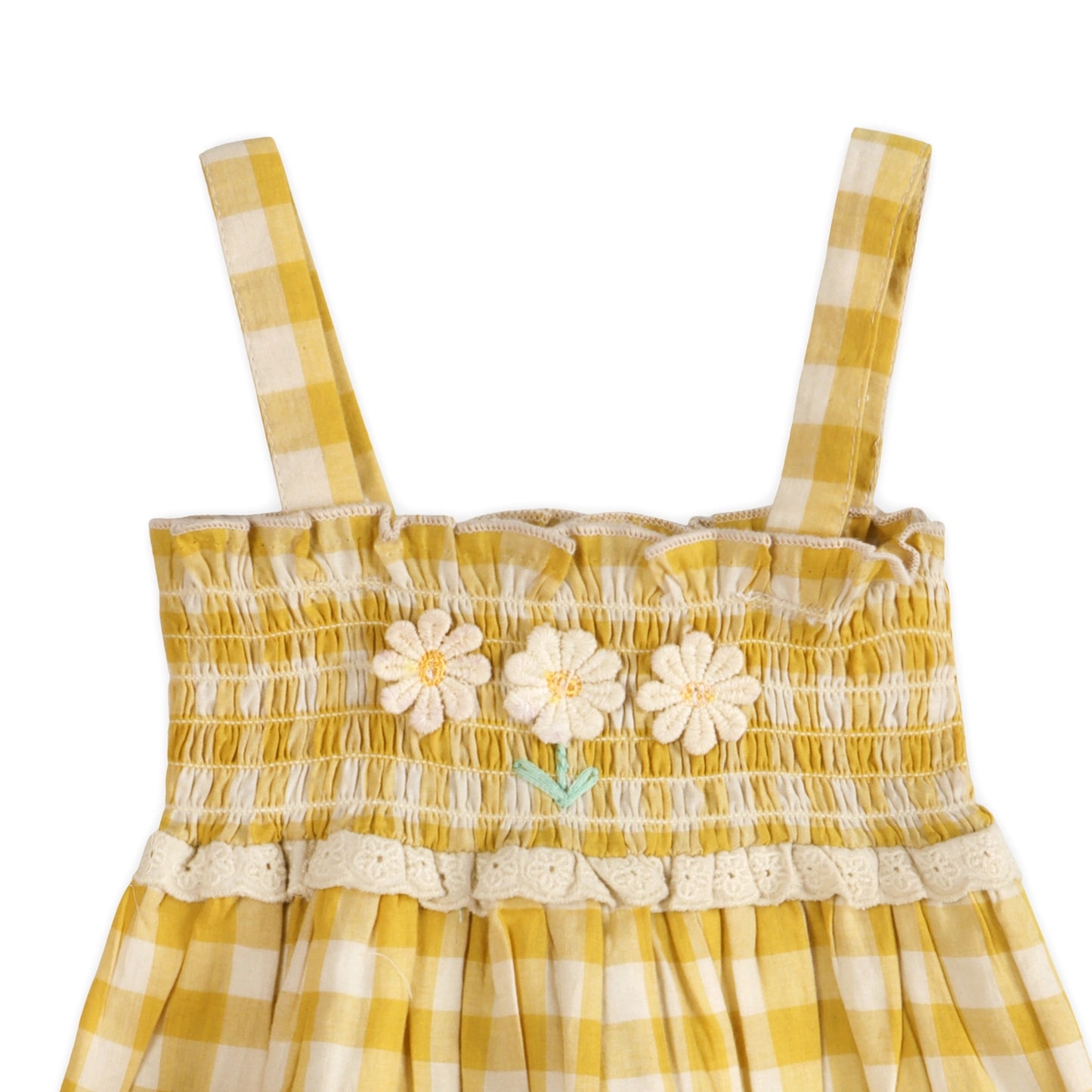 Bonnie Gingham Smocked Baby Dress And Bloomer