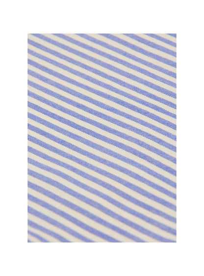 Baby Striped Overalls Cobalt