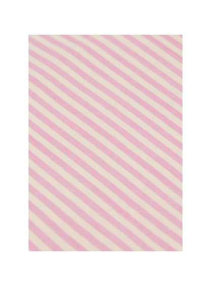 Baby Striped Overalls Rose Pink