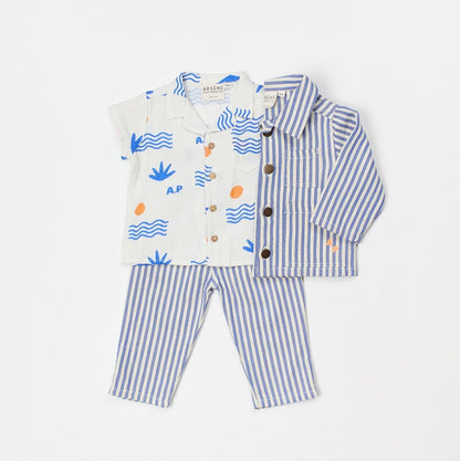 Baby Striped Pants Cobalt