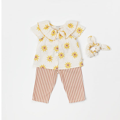 Baby Striped Pants Brown