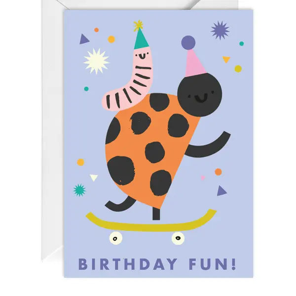 Birthday Fun, Animal, Kids Birthday Greeting Card