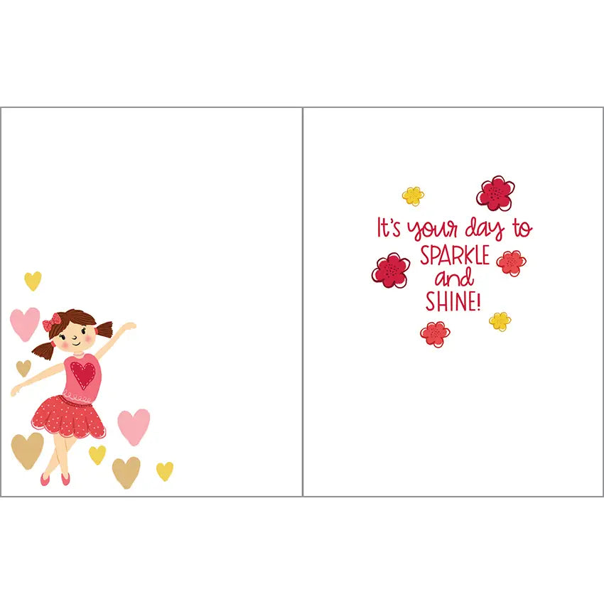 Birthday Greeting Card - Ballerinas-Kids