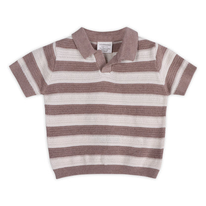 Oliver Textured Baby Polo And Shorts Set