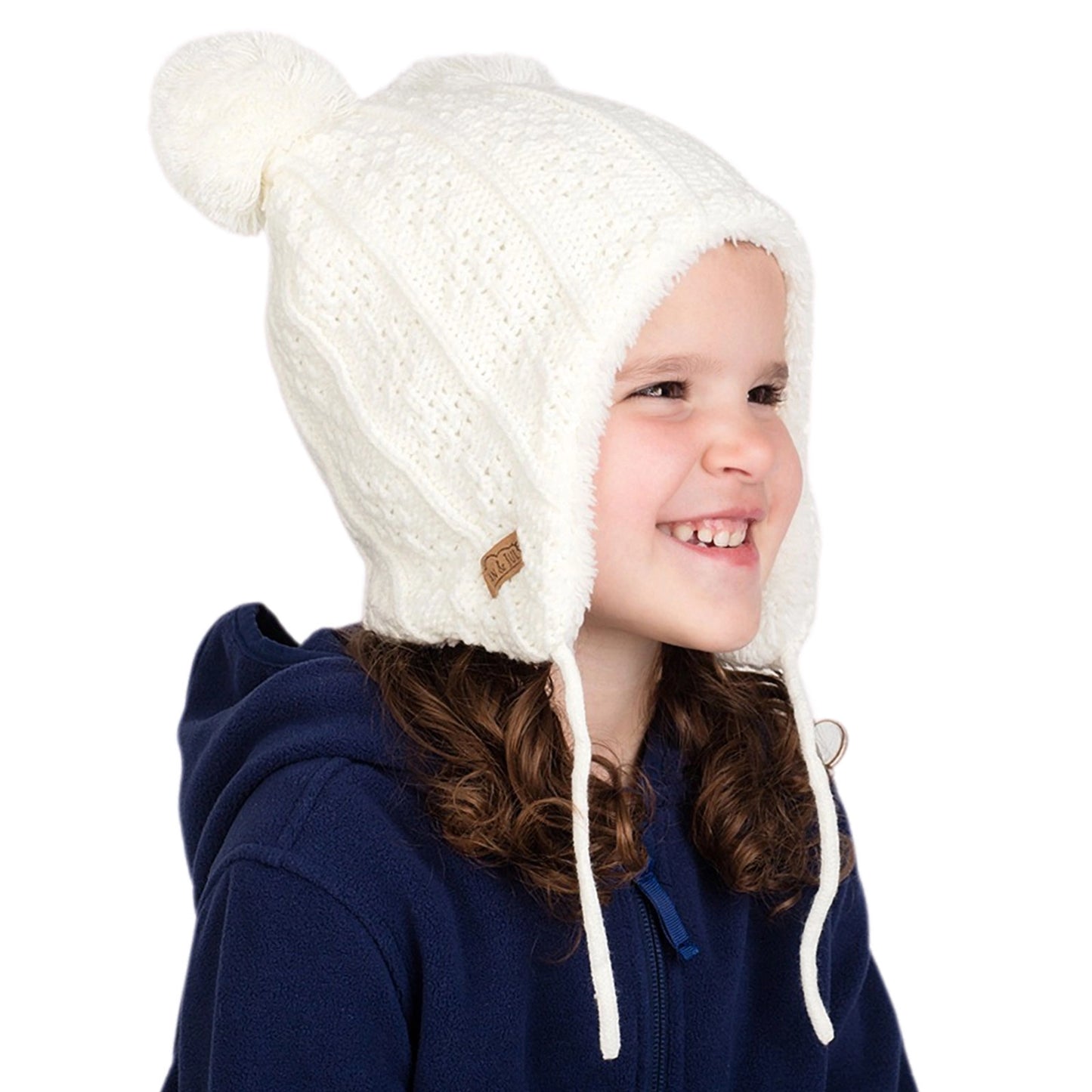 Cream Bear | Knit Bear Beanies