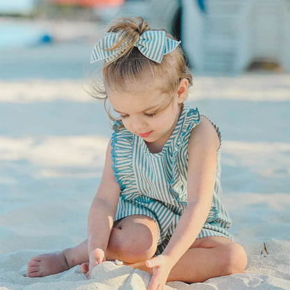 Cabana Ric Rac Libby Pocket Shorts- Faded Ocean