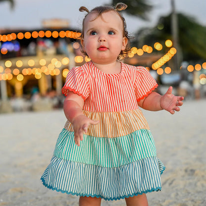 Cabana RicRac Sophie Dress- Multicolor