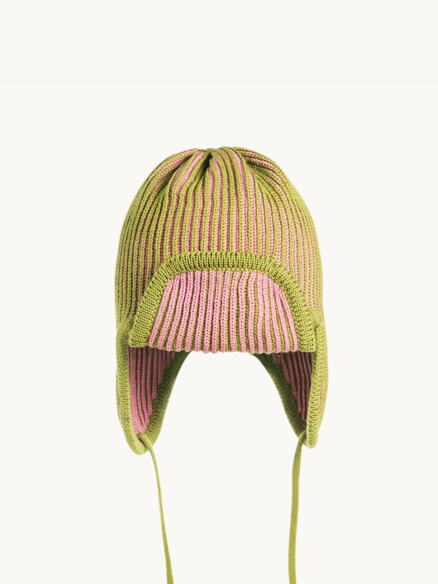 Merino Ribbed Knitted Pilot Cap