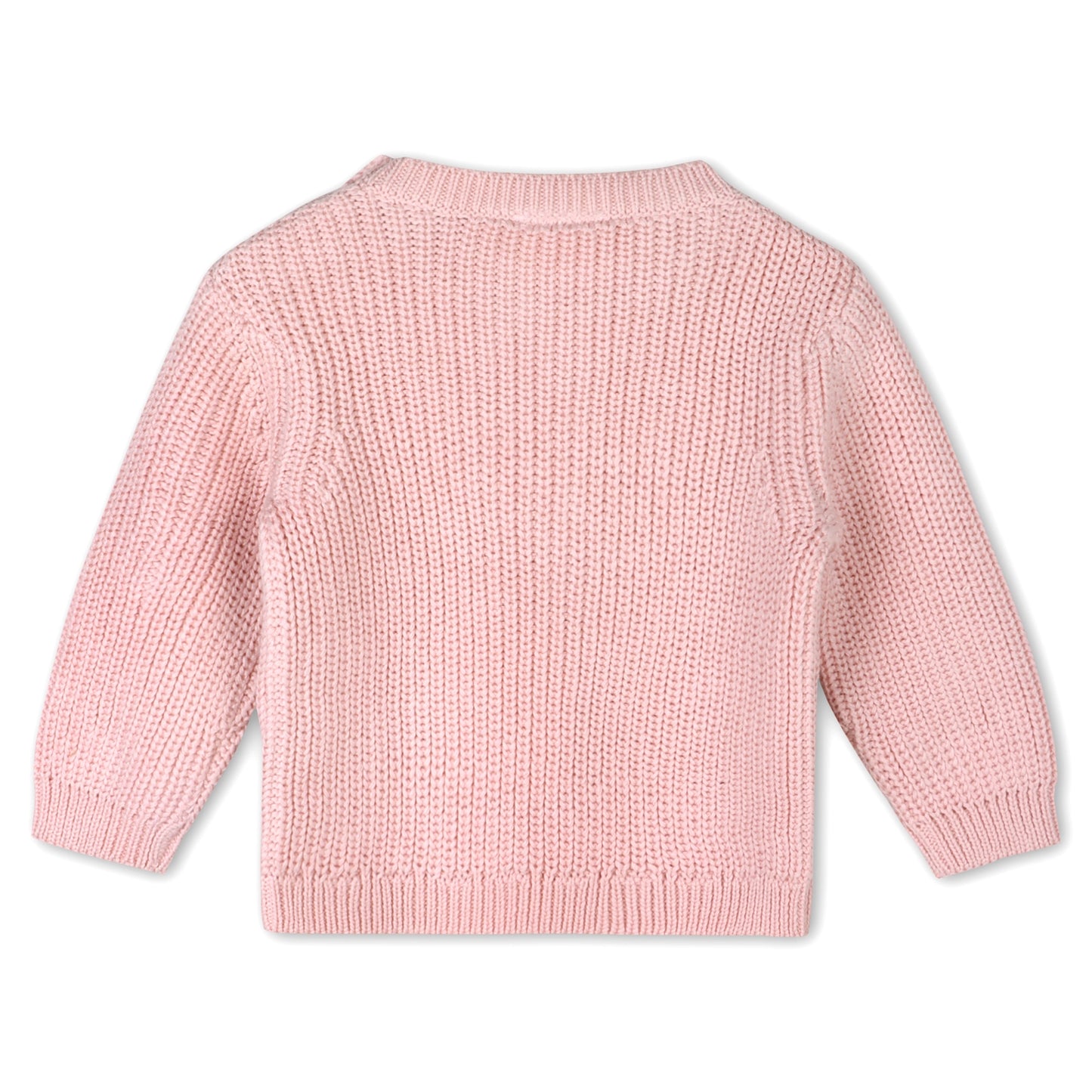 Love Embroidered Chunky Knit Baby Sweater