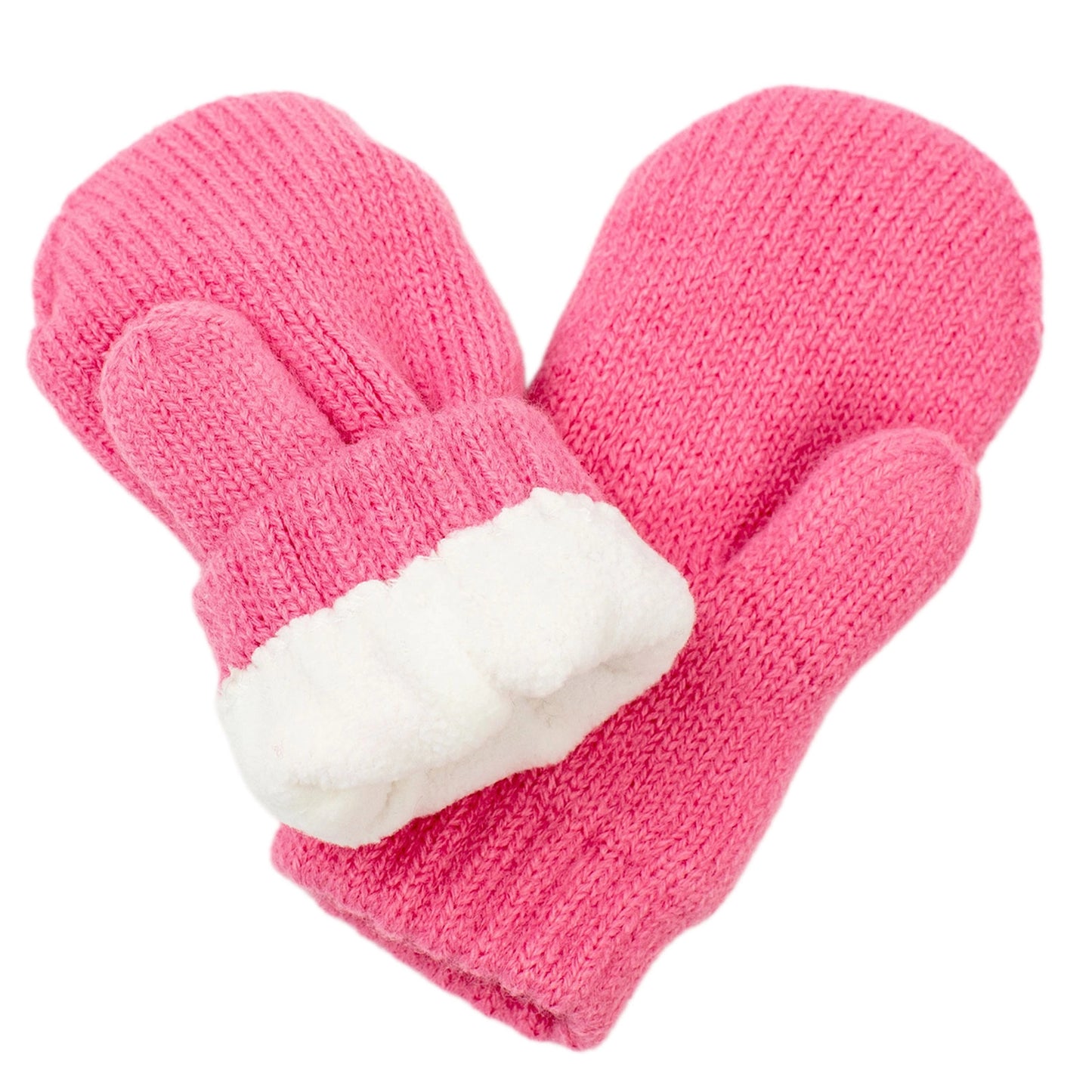 Watermelon Pink | Knit Mittens