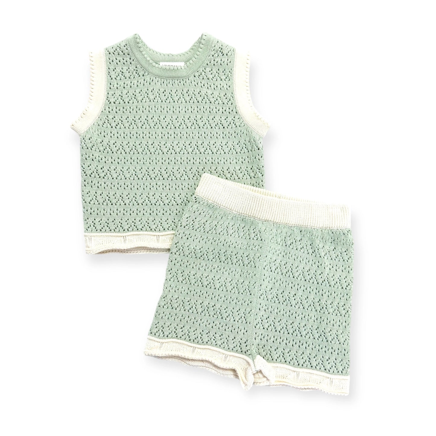 Poppy Textured Baby Tank And Shorts Set