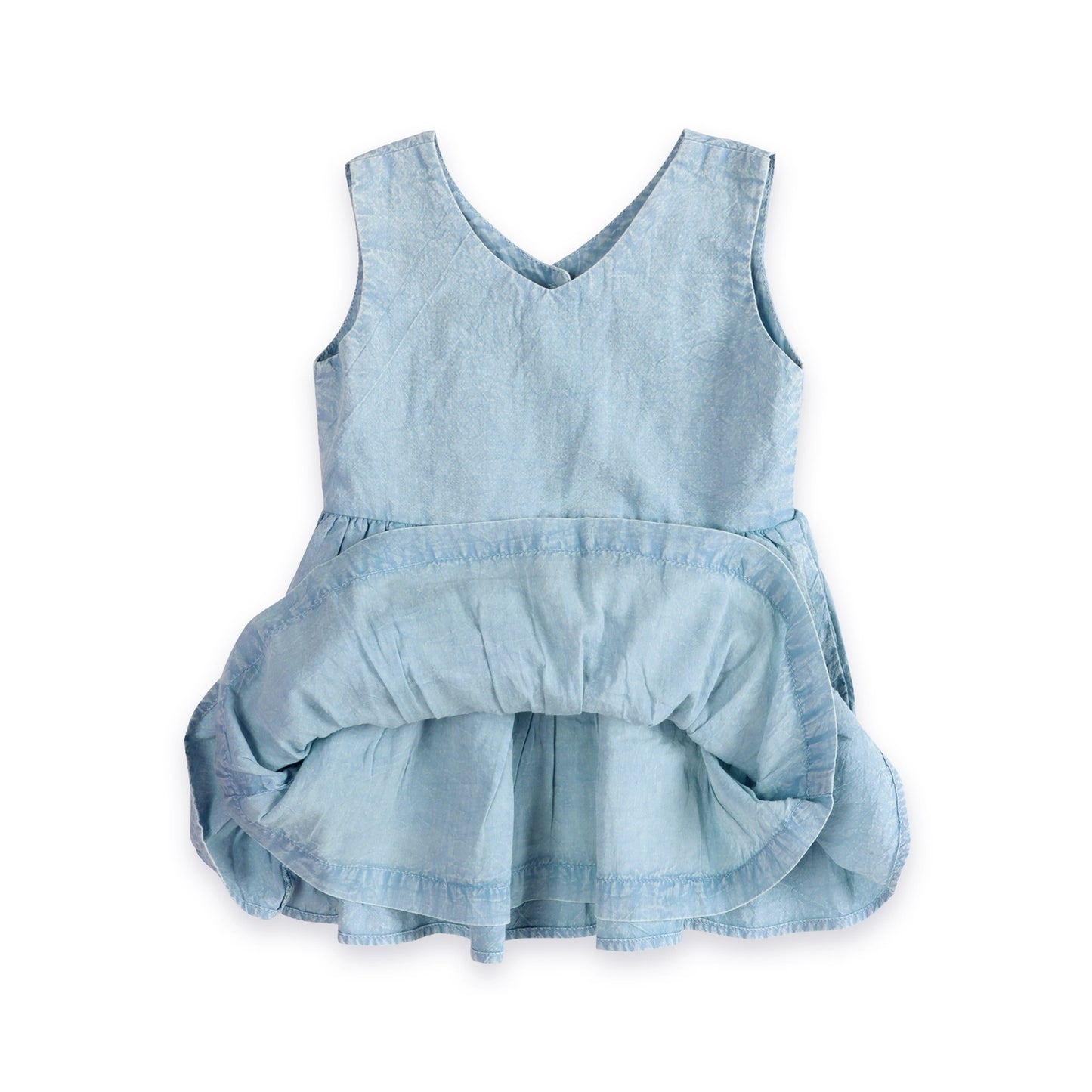 River Soft Denim Washed Baby Dress And Bloomer