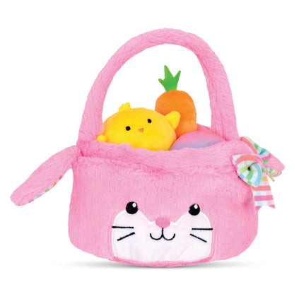 Bunny Basket Plush Set
