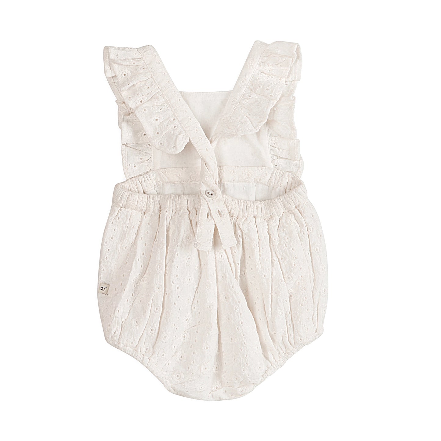 Alaina Schiffli Baby Romper And Headband